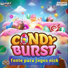 fonte para jogos nick